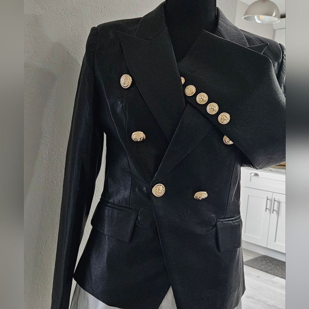 Love Labels Black Double-Breasted Women's Blazer NWOT